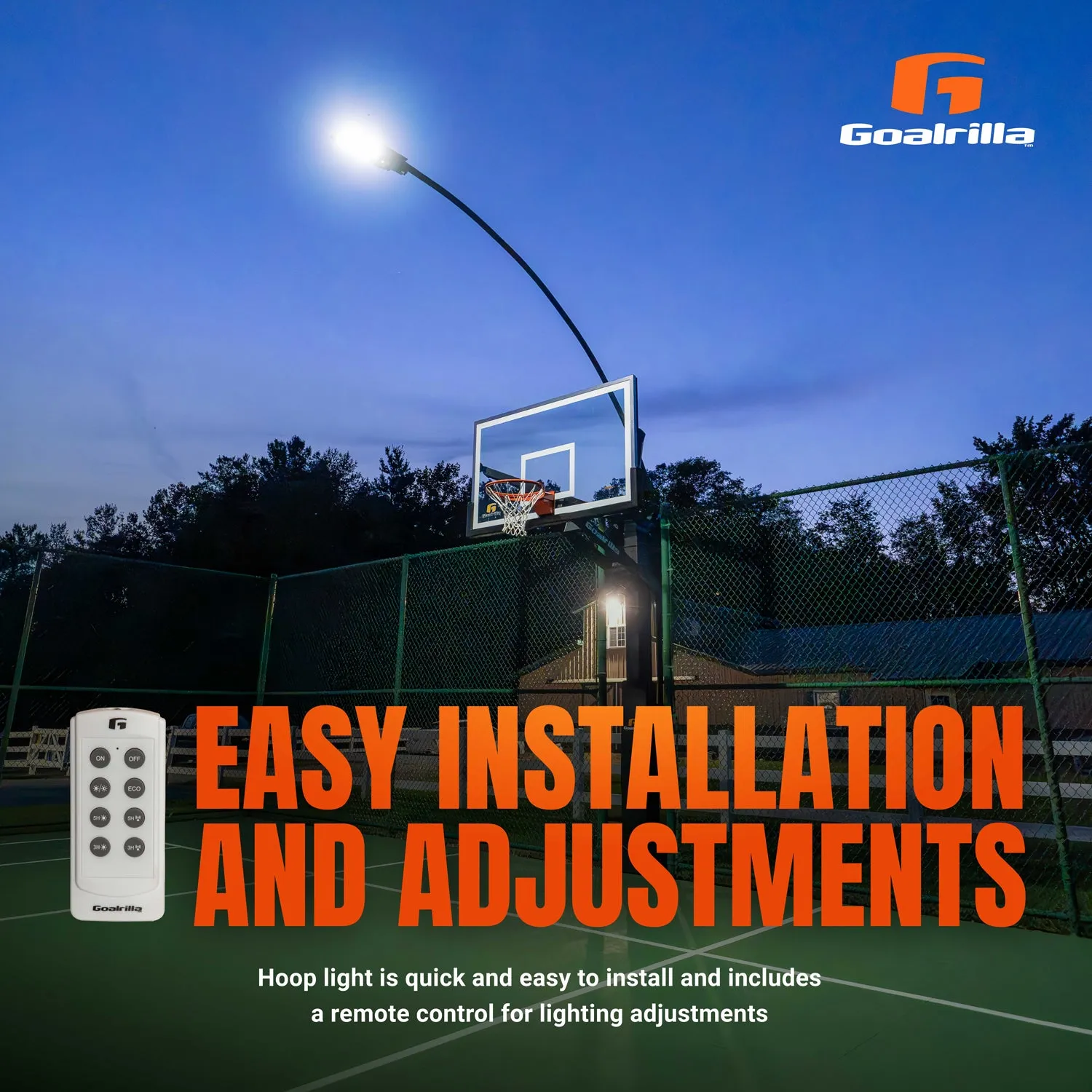 Goalrilla éclairage LED solaire panier basket 4000 lm