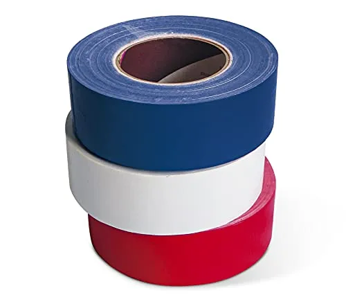 Paffen Sport bande PVC ring blanc 50 mm x 50 m housse