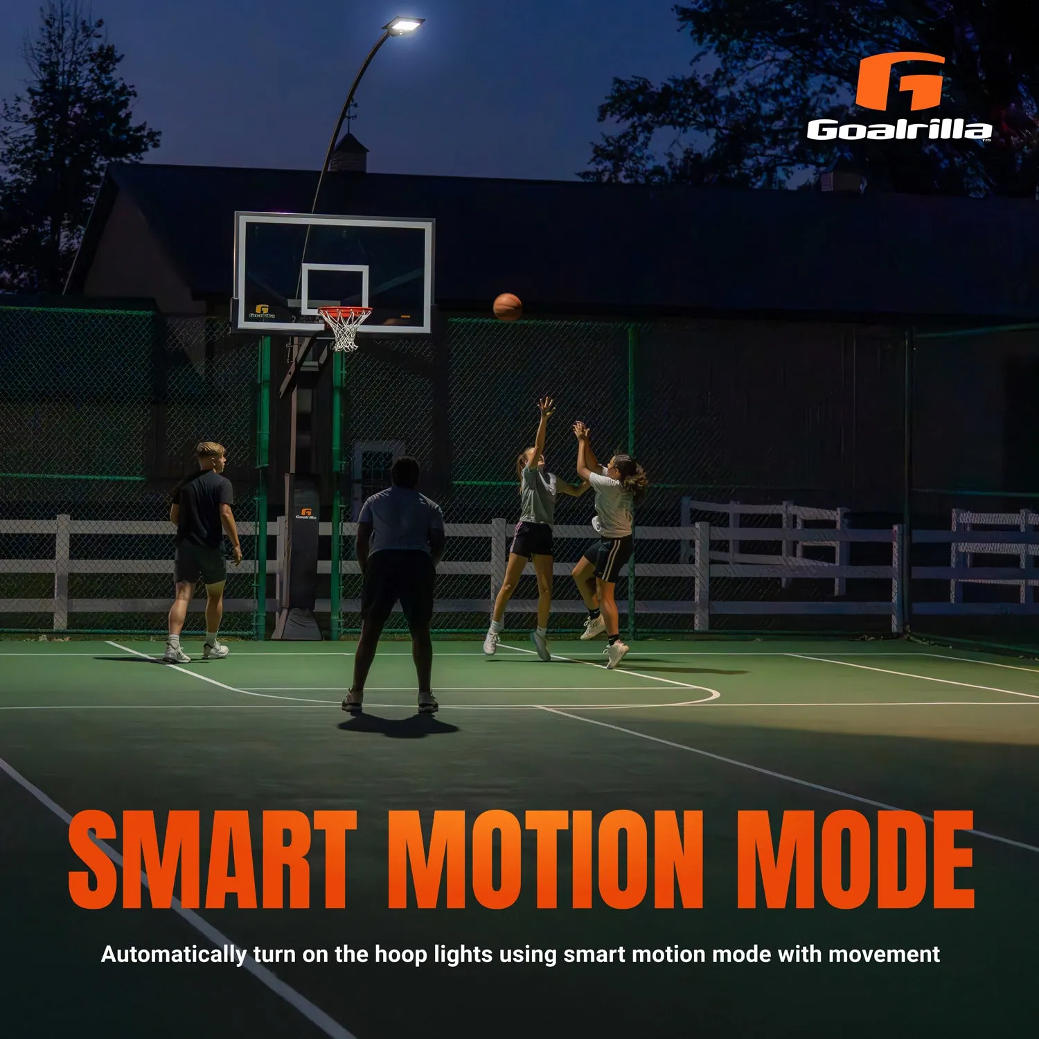 Goalrilla éclairage LED solaire panier basket 4000 lm