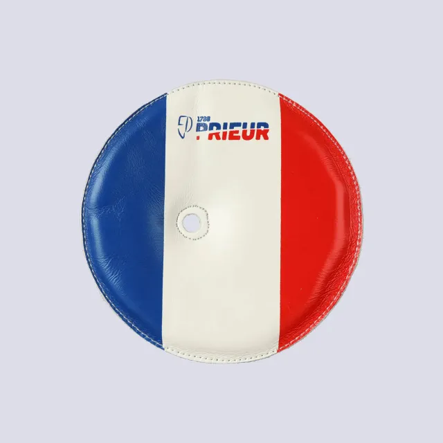 Prieur coussin épée France cuir cousu main