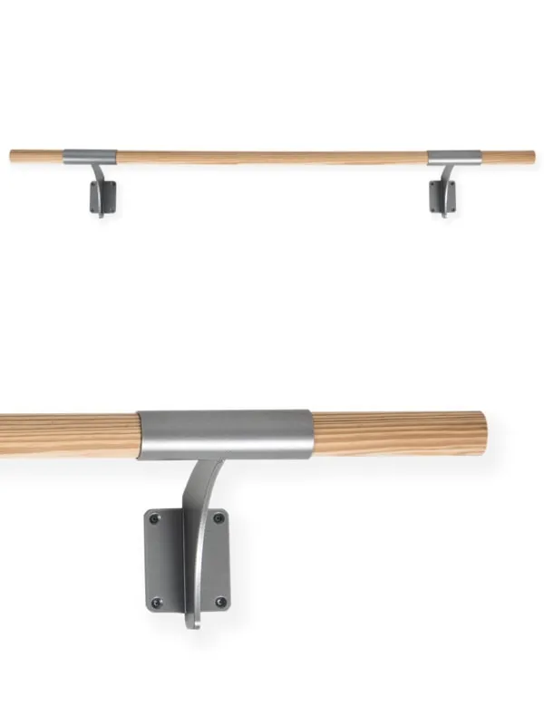 Dinamica Ballet Arabesque barre danse murale simple argent
