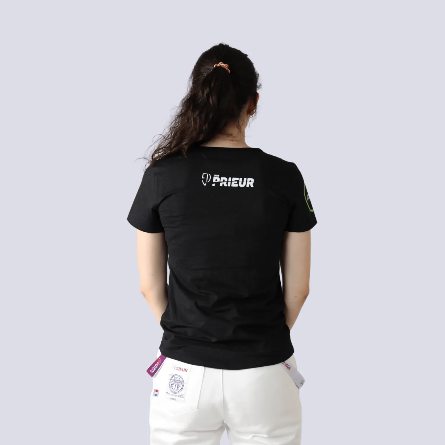 Prieur AG+ tee-shirt argent femme coton