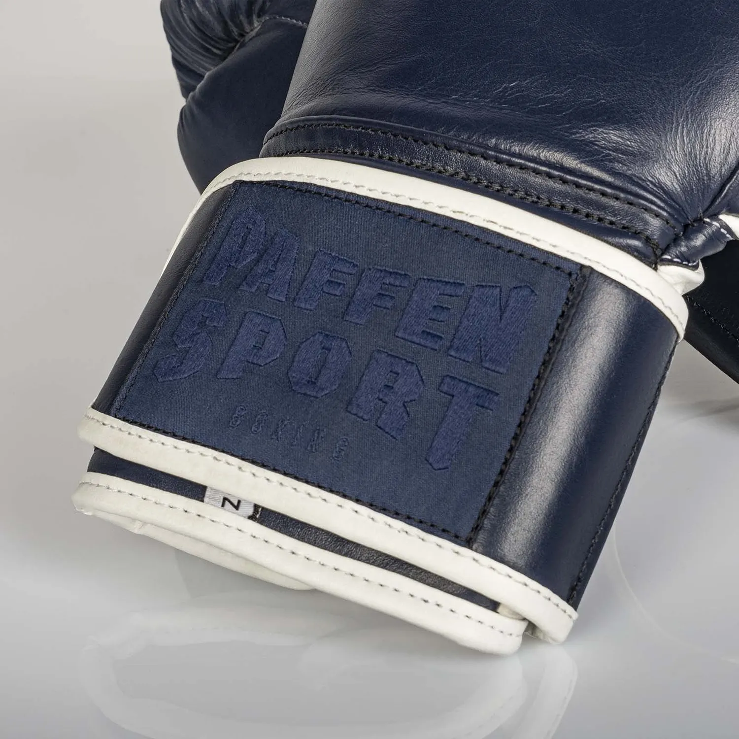 Paffen Sport Pro Klett gants boxe cuir 12 oz bleu sparring