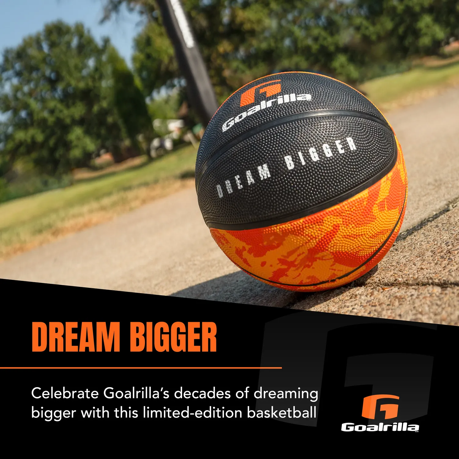 Goalrilla Dream Bigger ballon basket taille 7 caoutchouc 29,5 pouces