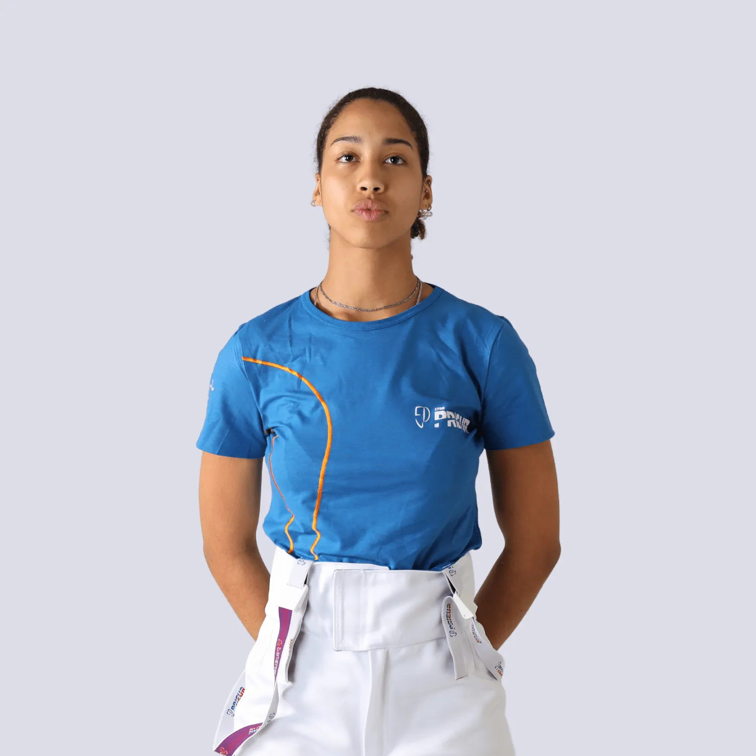 Prieur AG+ tee-shirt argent femme coton