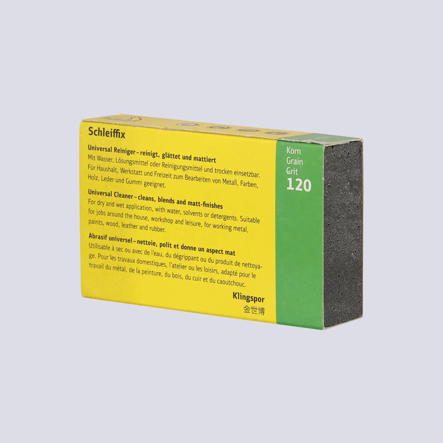 Schleiffix gomme abrasive grain 120 lames acier 80mm