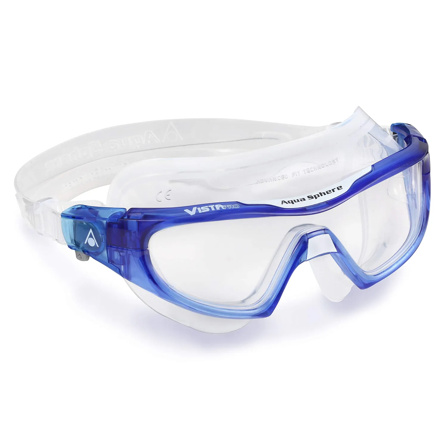 Aquasphere Vista Pro masque natation transparent miroir bleu