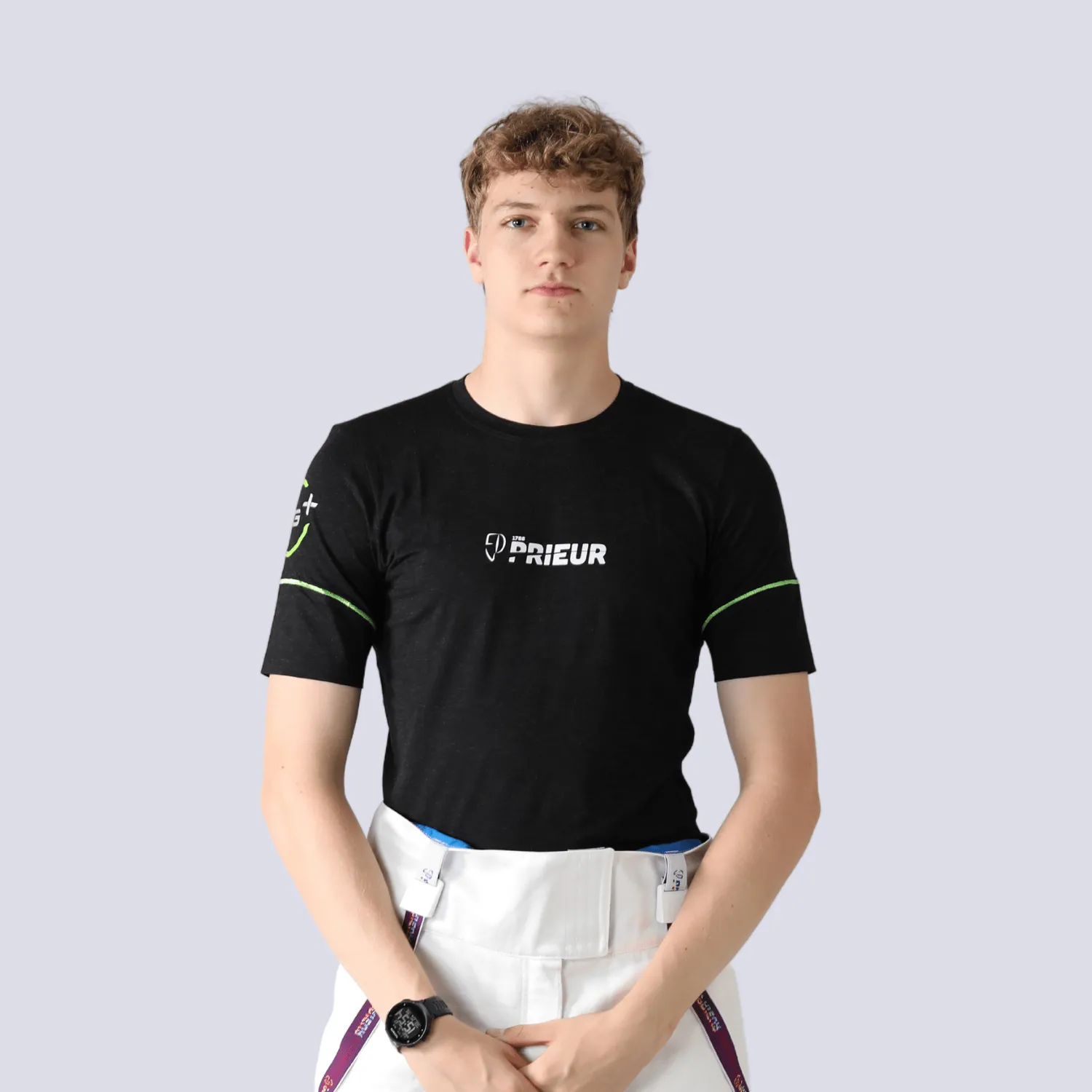 Prieur AG+ tee-shirt argent homme anti-odeur