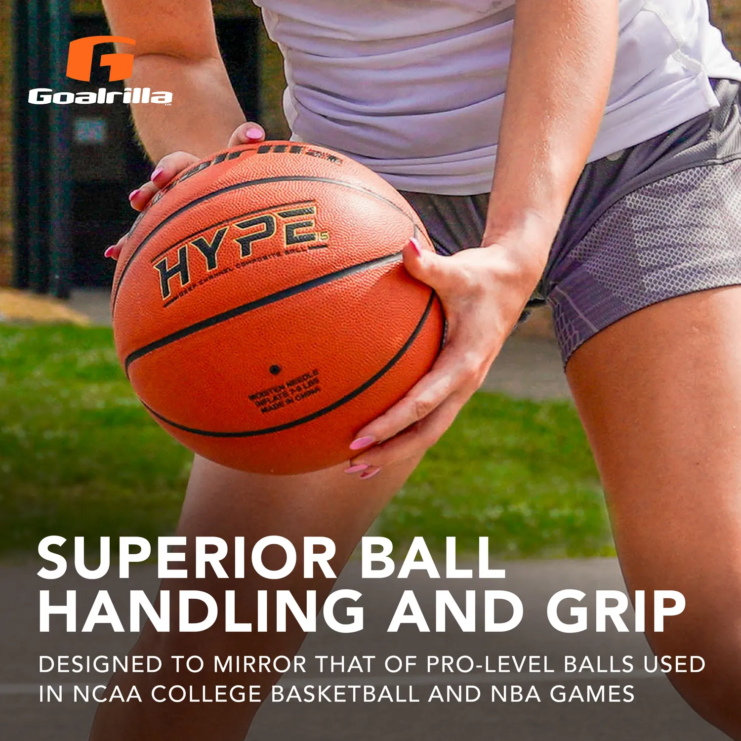 Goalrilla Hype ballon de basket enfant taille 5 27,5 pouces