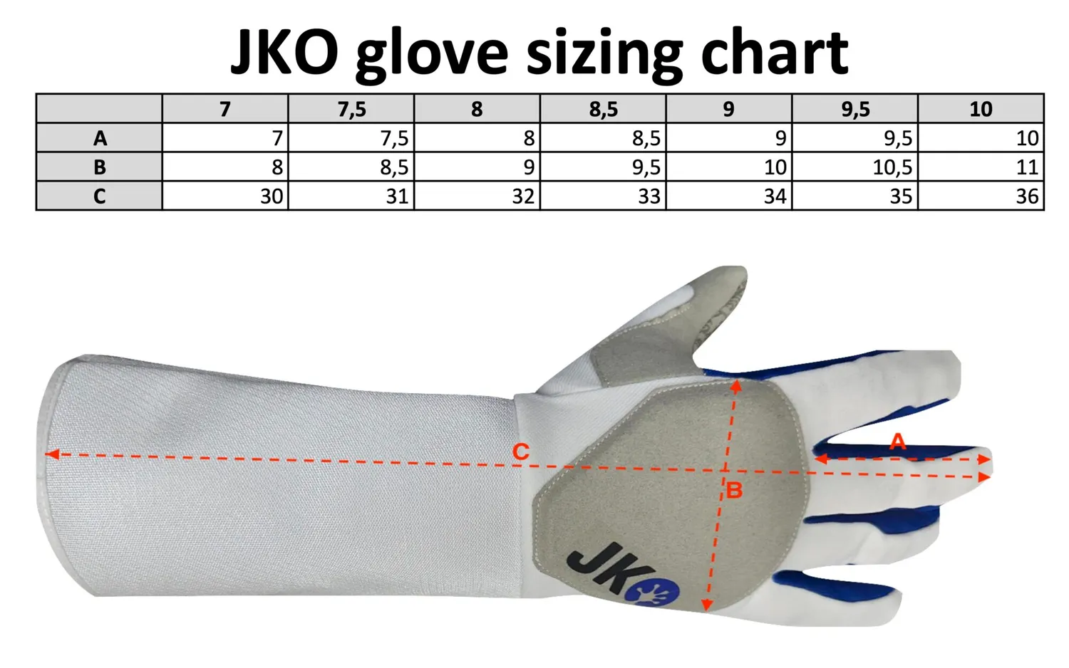 Eurofencing Viktoria JKO gant escrime alcantara grip