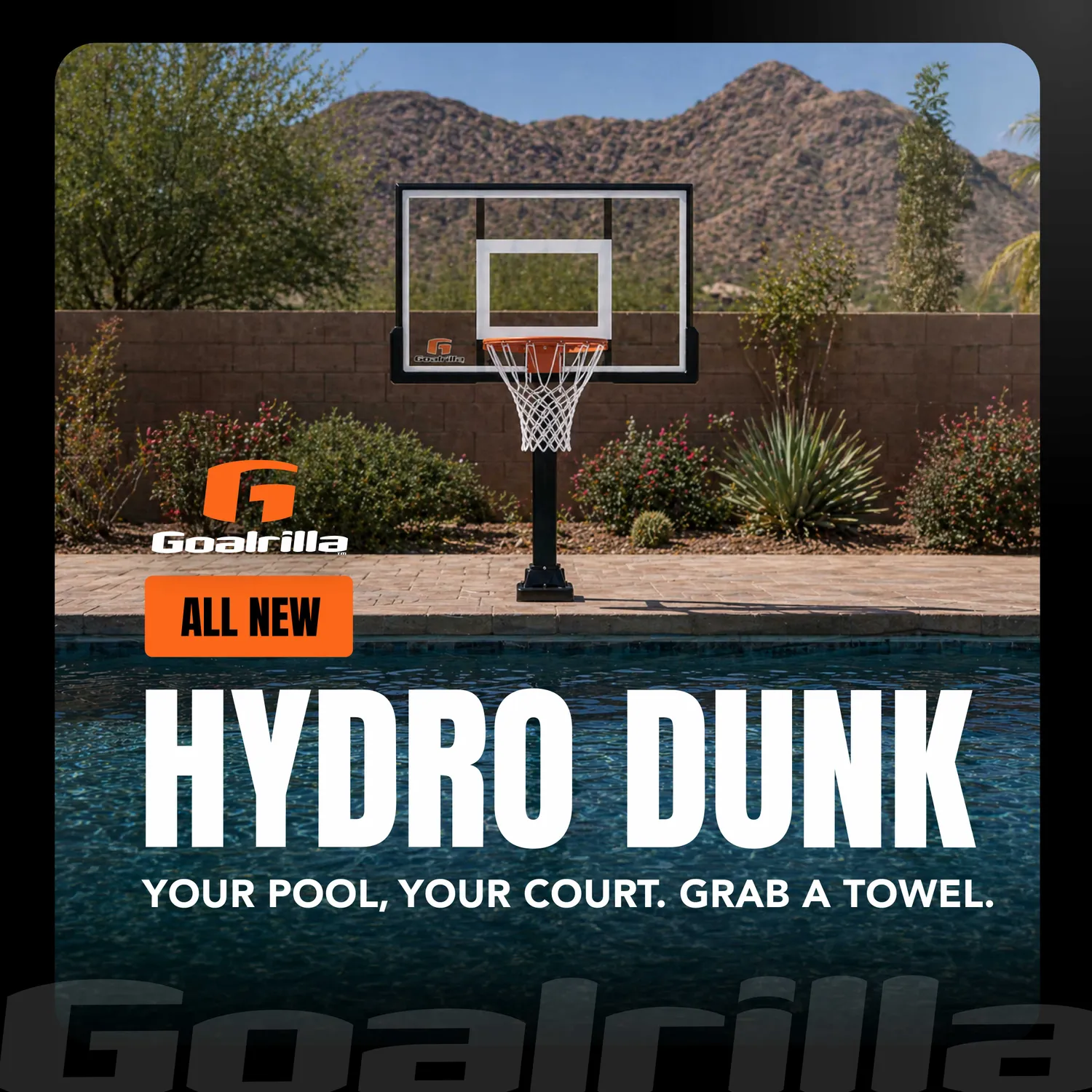 Goalrilla Hydro Dunk panier basket piscine scellé 42 pouces