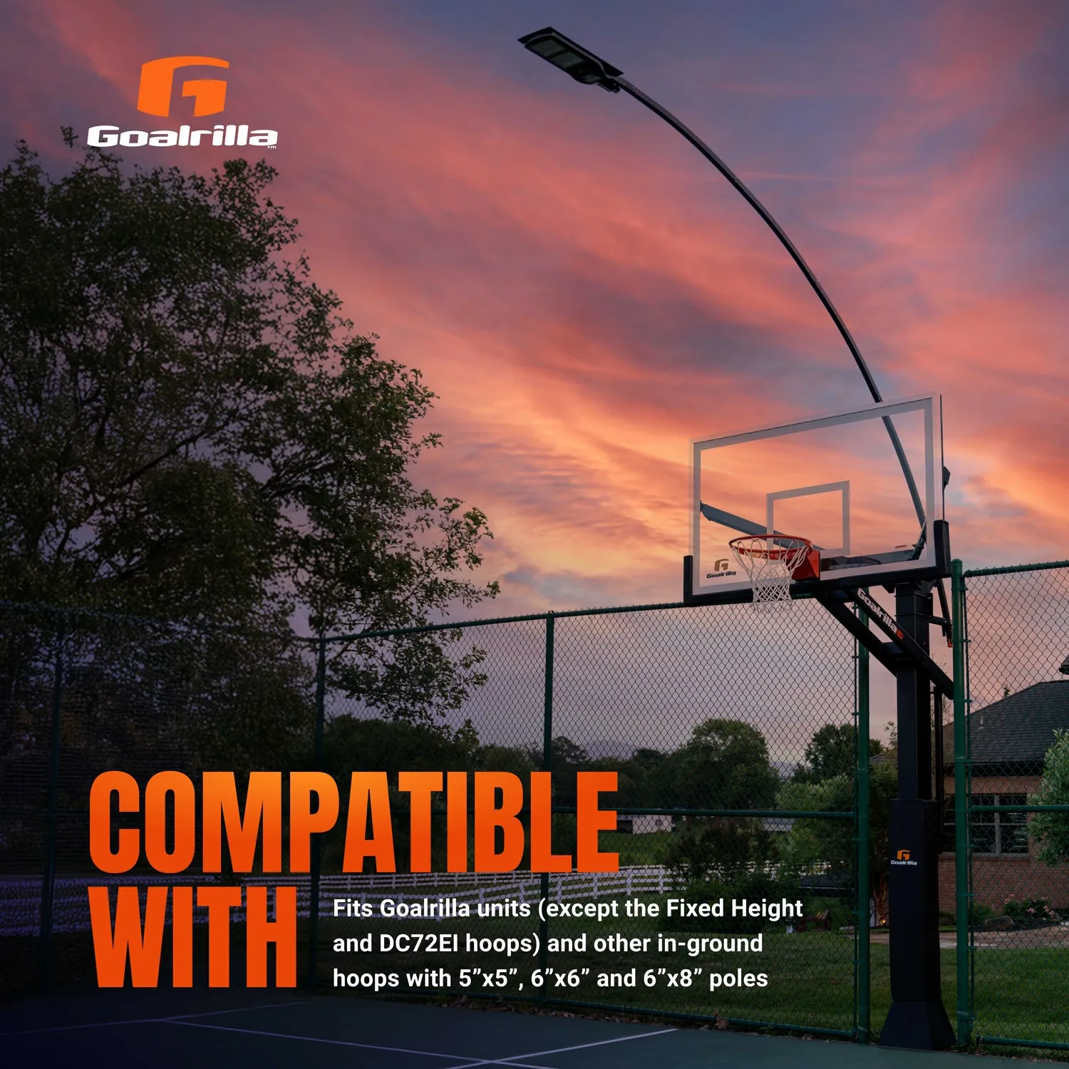 Goalrilla éclairage LED solaire panier basket 4000 lm