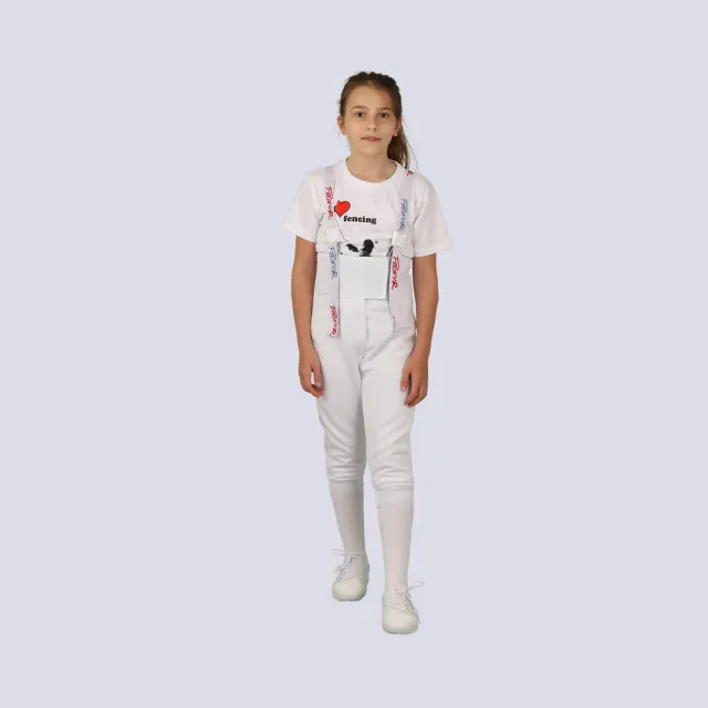 Prieur pantalon escrime enfant 350N 3 armes bretelles