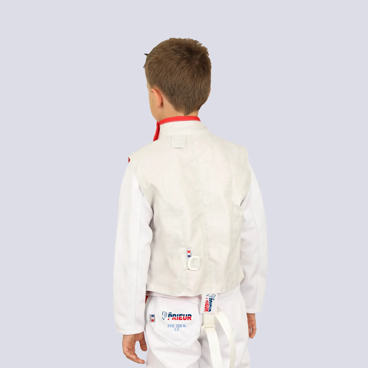 Prieur cuirasse électrique fleuret enfant lamé nickel