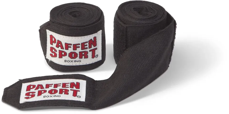 Paffen Sport Allround bandes de boxe 3 m noires rigides