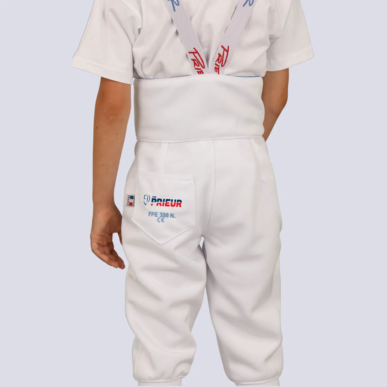 Prieur pantalon escrime enfant 350N 3 armes bretelles