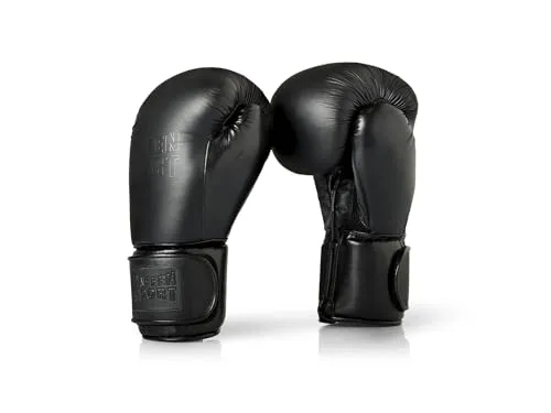 Paffen Sport Black Logo gants de boxe 12 oz cuir sparring