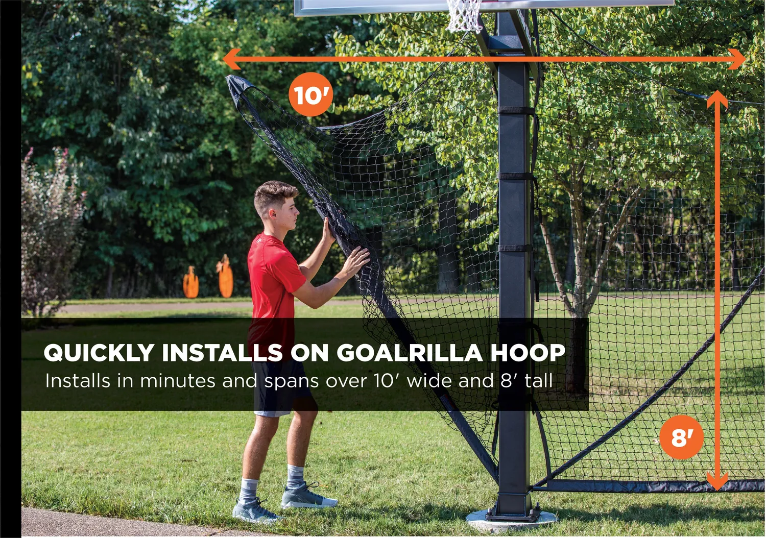 Goalrilla Yard Guard filet pare-ballons panier 12 pieds