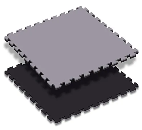Paffen Sport tapis puzzle 100x100x2 cm noir/gris antidérapant