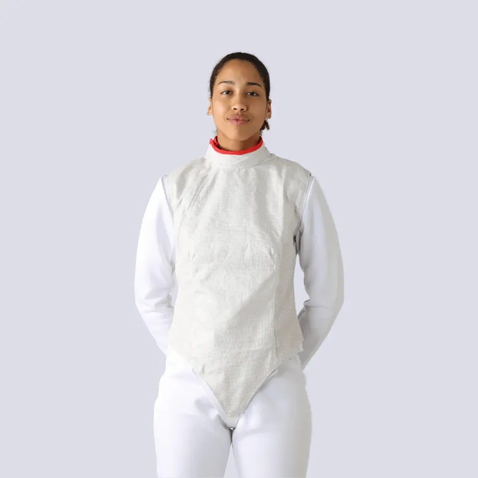 Prieur cuirasse électrique fleuret femme lamé nickel