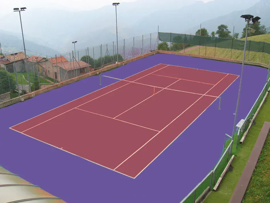 SLAMCOURT simulateur terrain resine simulateur couleurs