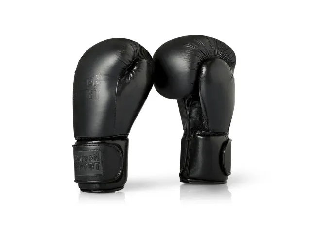 Paffen Sport Black Logo gants de boxe 12 oz cuir sparring