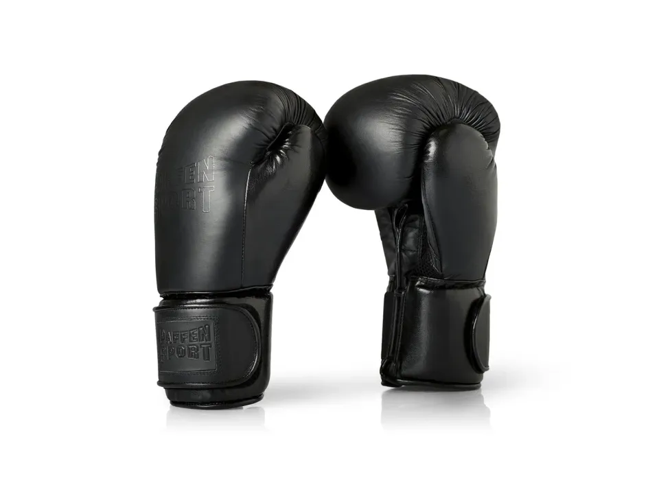 Paffen Sport Black Logo gants de boxe 12 oz cuir sparring