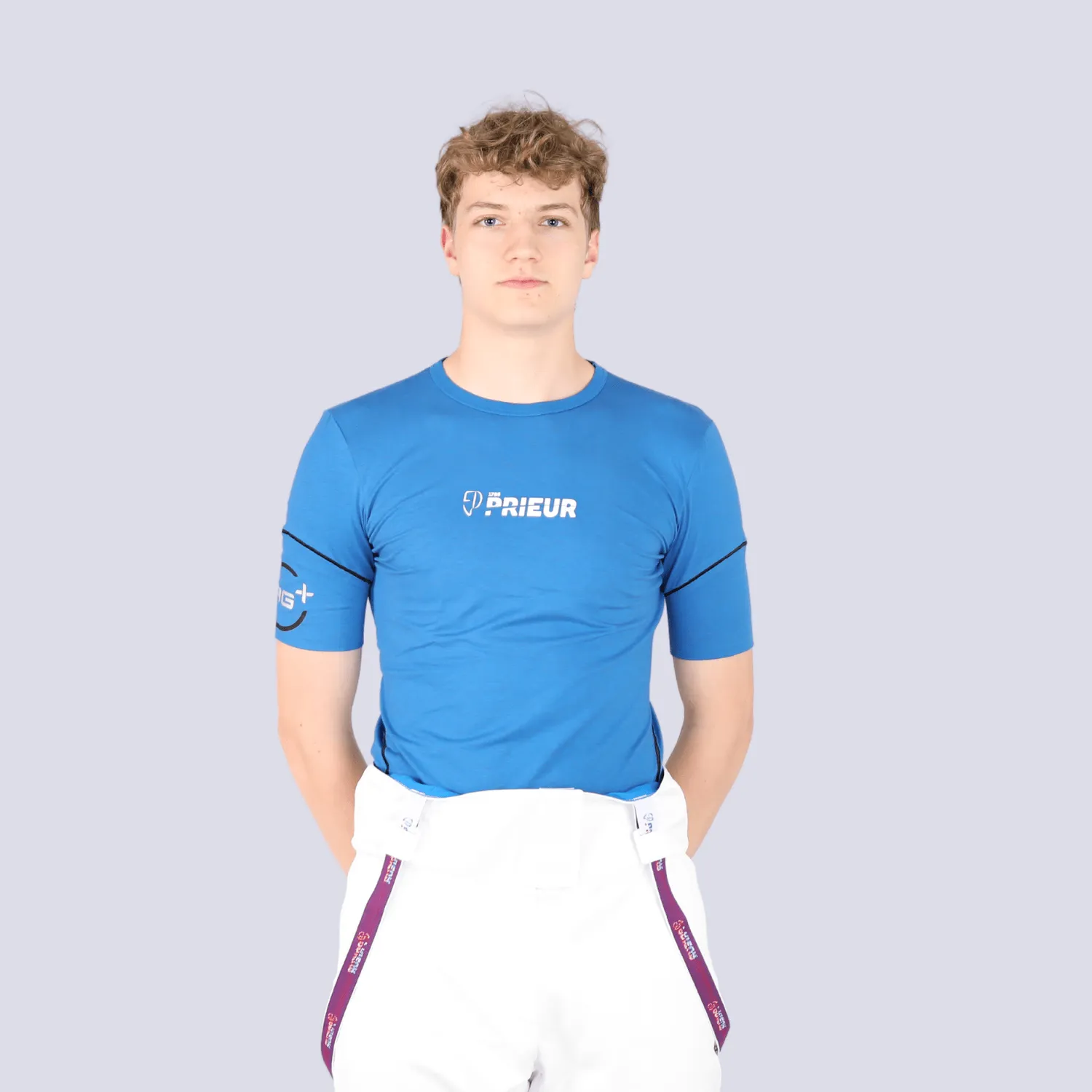 Prieur AG+ tee-shirt argent homme anti-odeur
