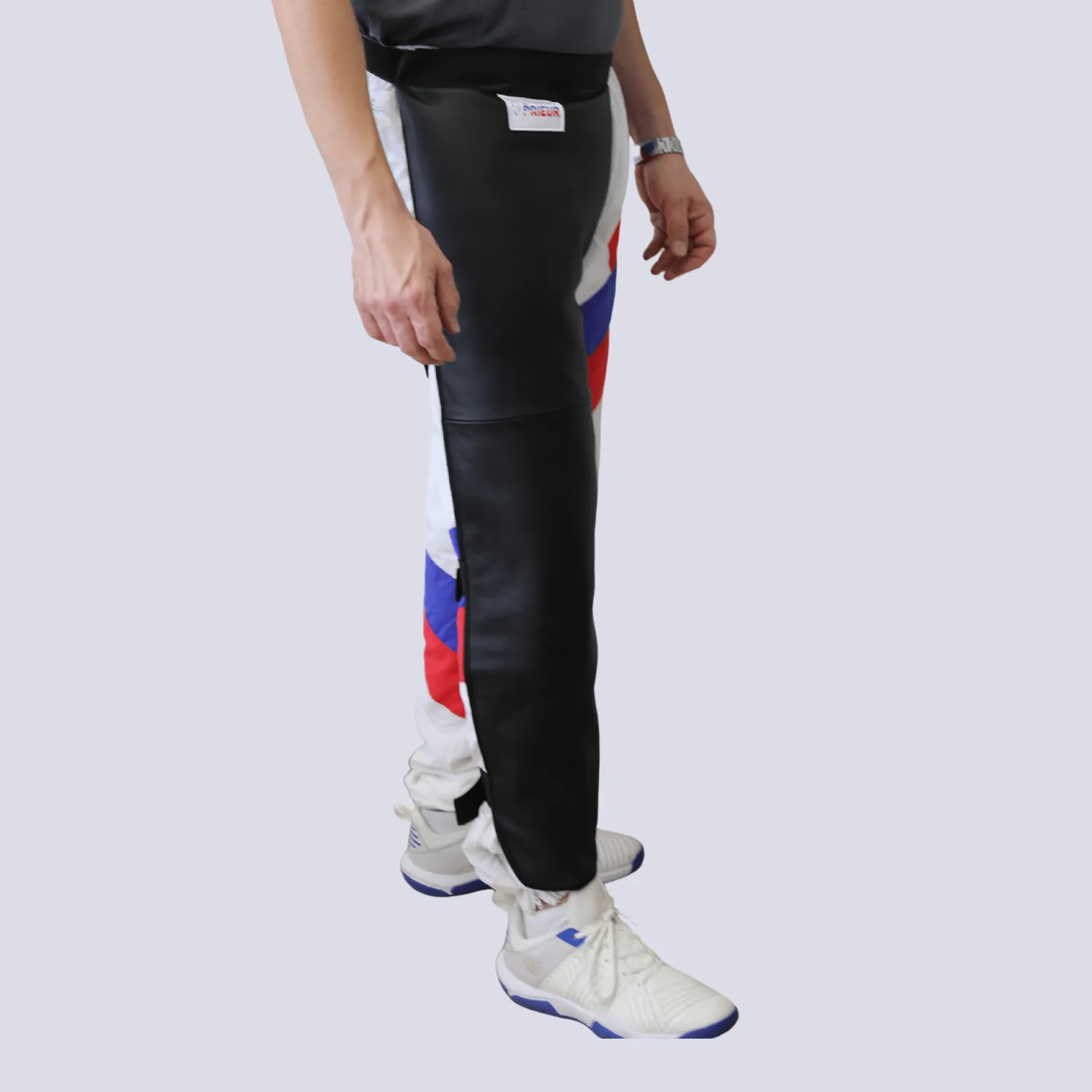 Prieur jambe longue peau cuir maître d'armes 94 cm