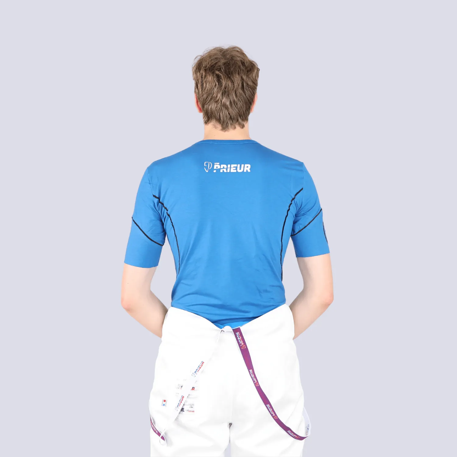Prieur AG+ tee-shirt argent homme anti-odeur