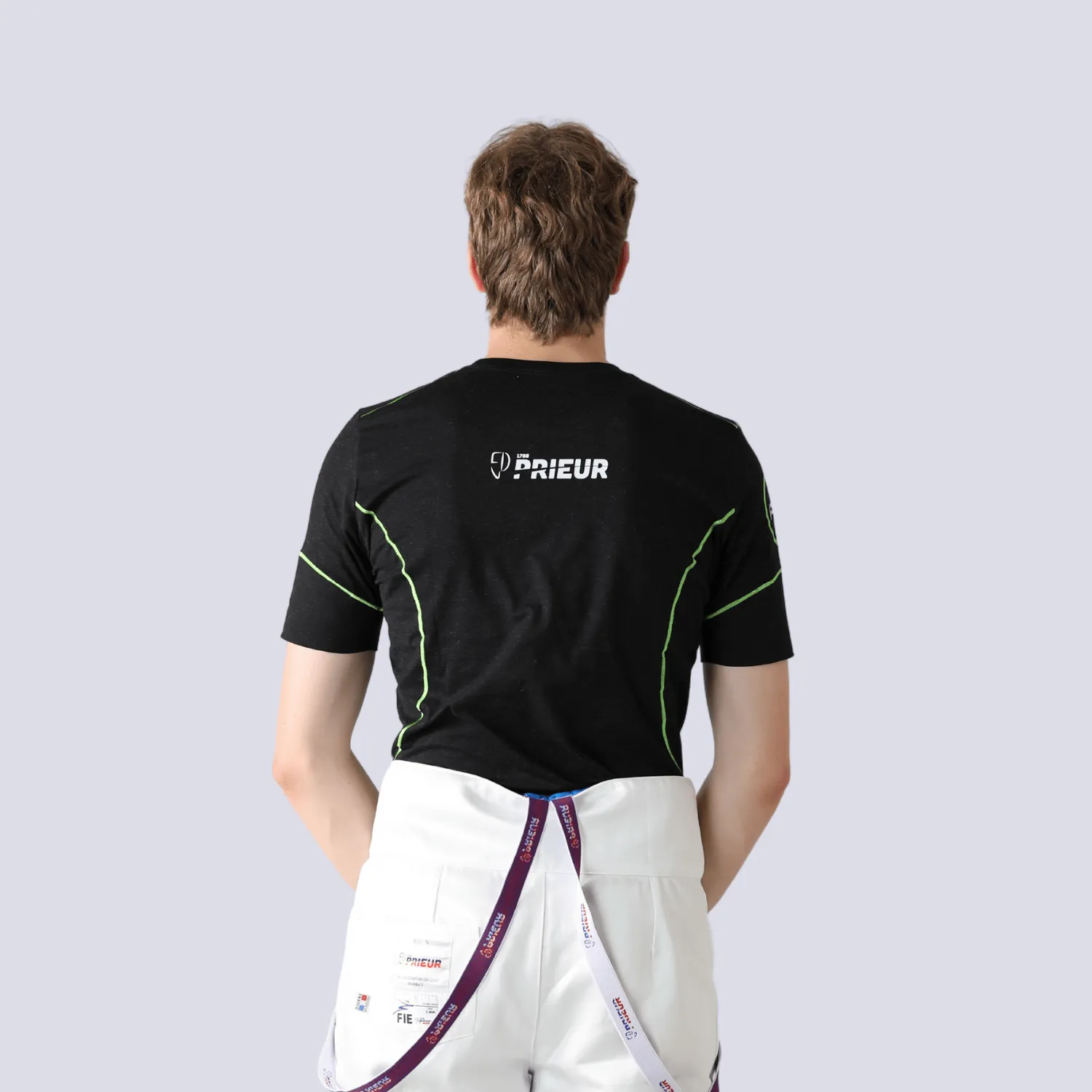 Prieur AG+ tee-shirt argent homme anti-odeur