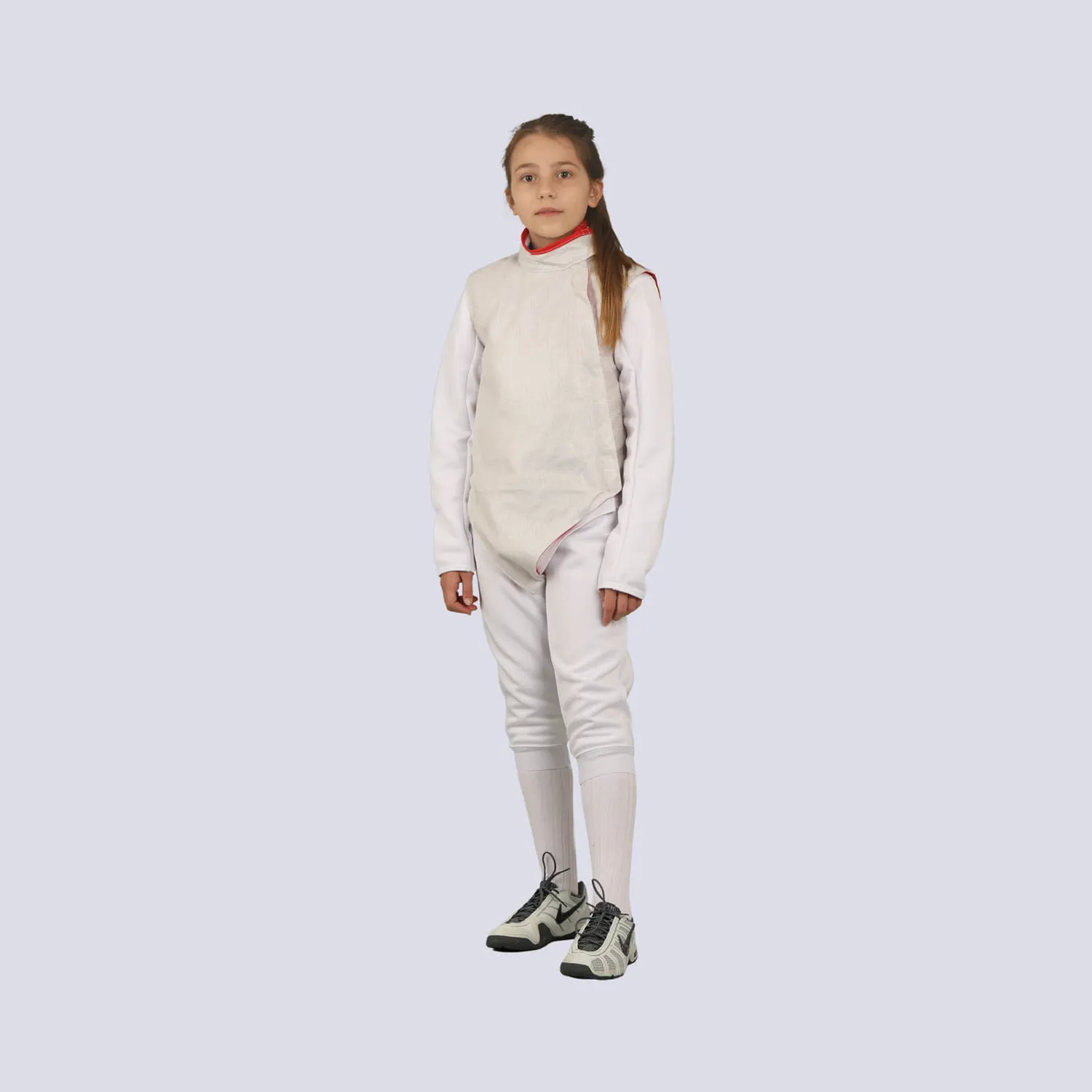 Prieur cuirasse électrique fleuret enfant lamé nickel