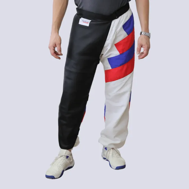 Prieur jambe longue peau cuir maître d'armes 94 cm