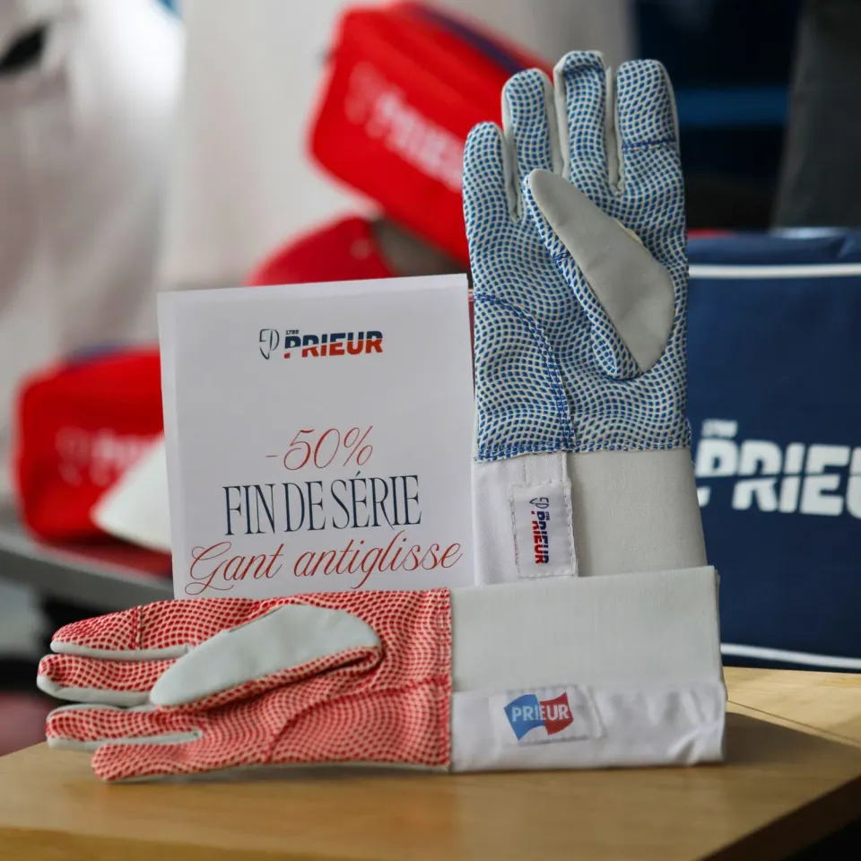 Prieur gant épée fleuret antiglisse simili cuir