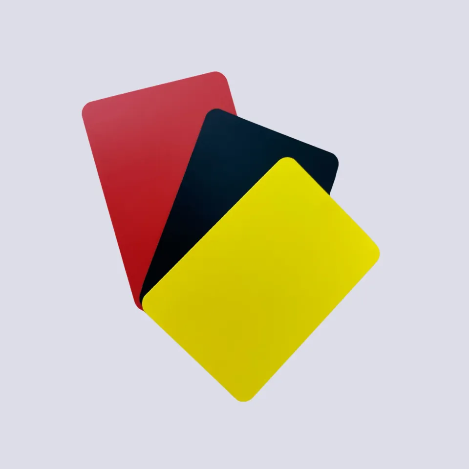 Prieur Avertissement cartons arbitrage escrime 3 couleurs