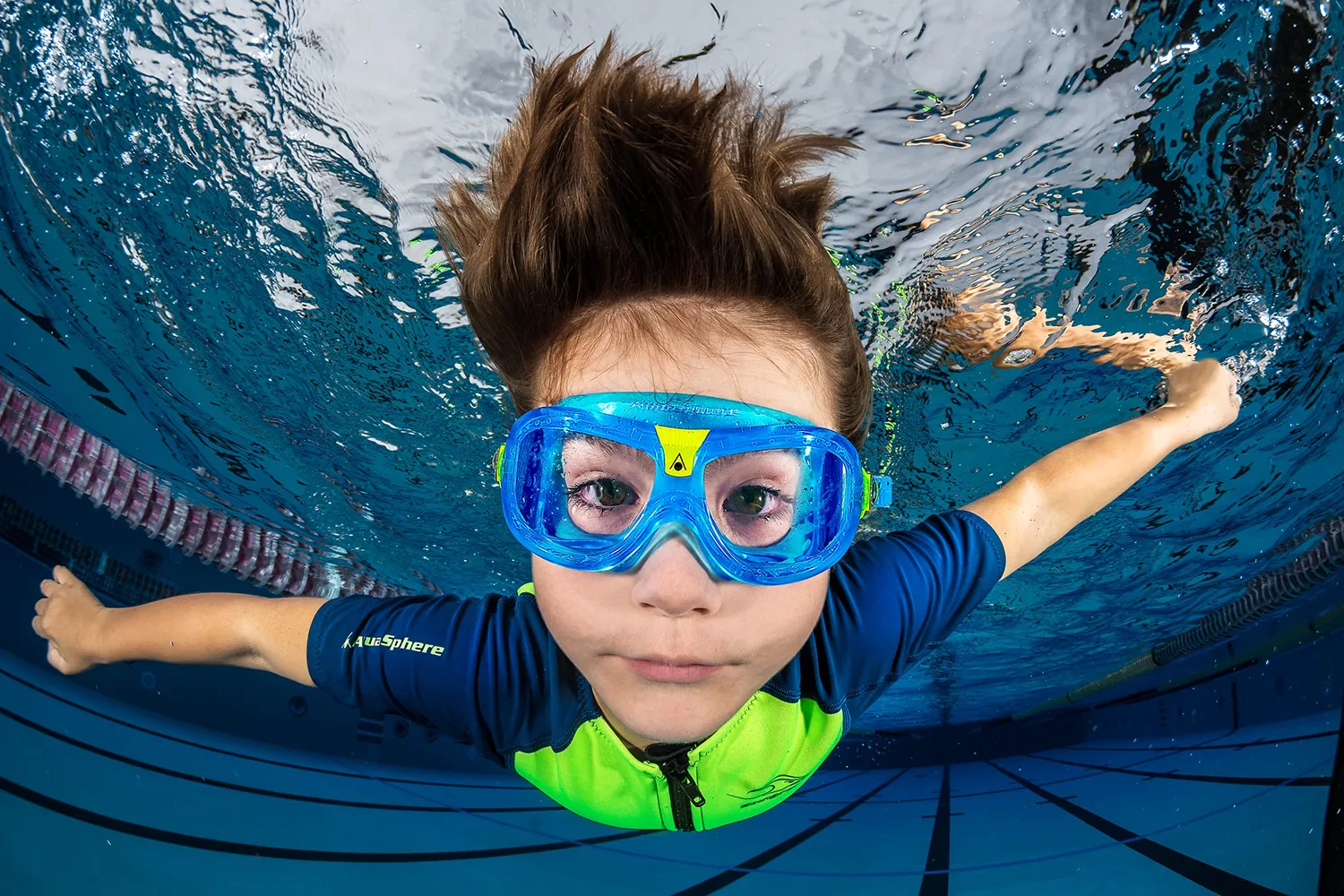 Aquasphere Seal Kid lunettes piscine transparent verres bleus