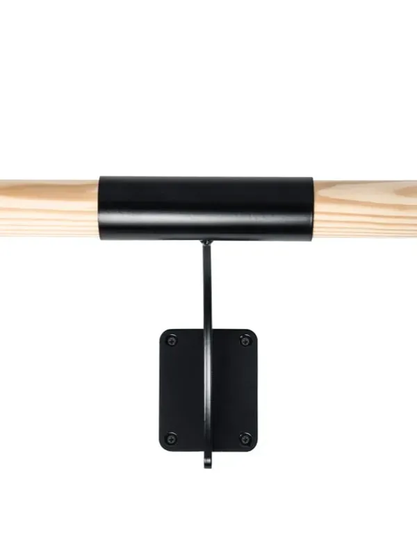 Dinamica Ballet Arabesque Single Black barre ballet murale simple noire
