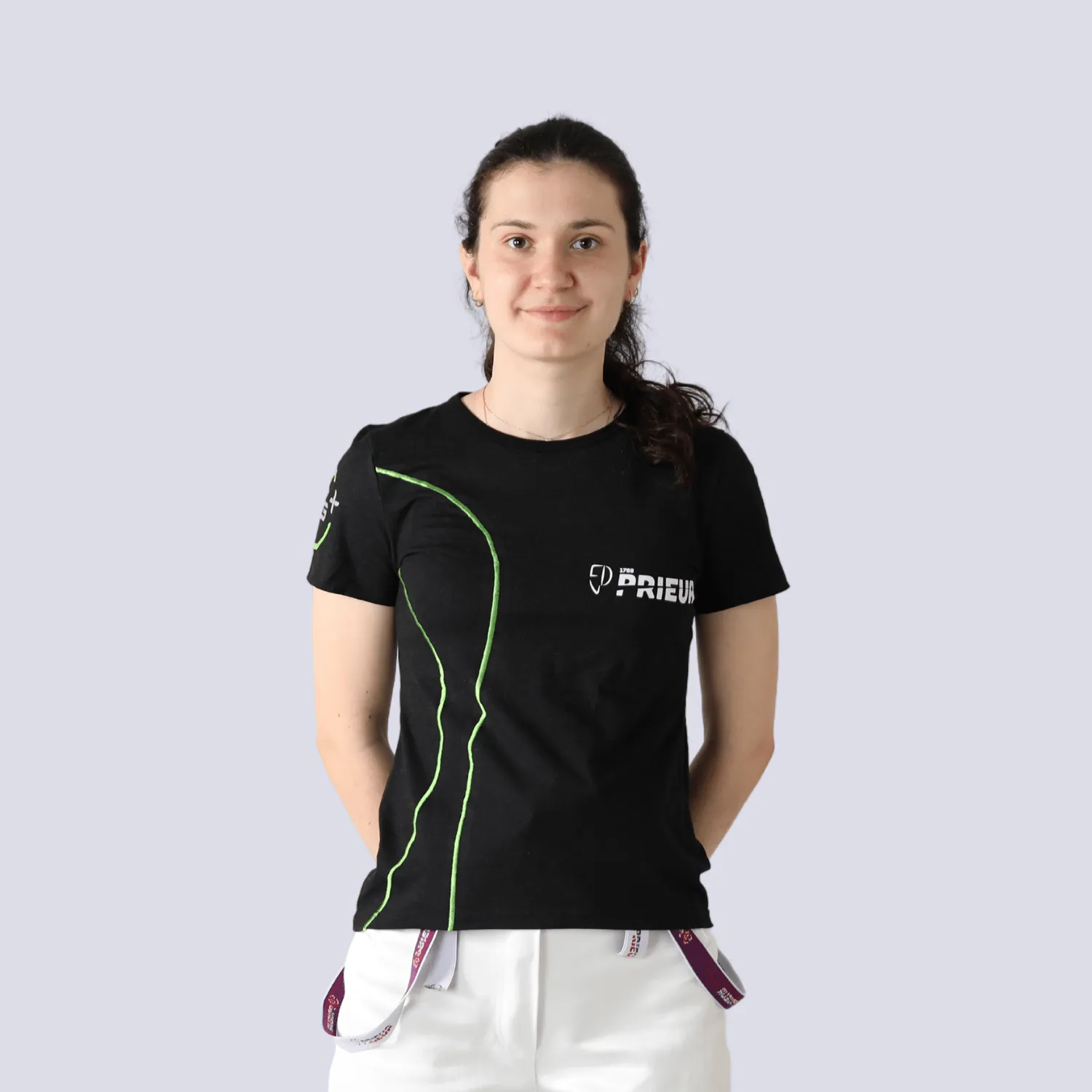 Prieur AG+ tee-shirt argent femme coton